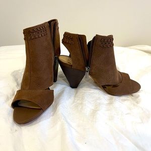 Never worn open toe booties
